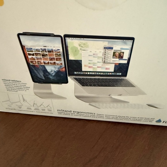 NWT RAIN Design mStand Laptop Stand Silver - Picture 3 of 10